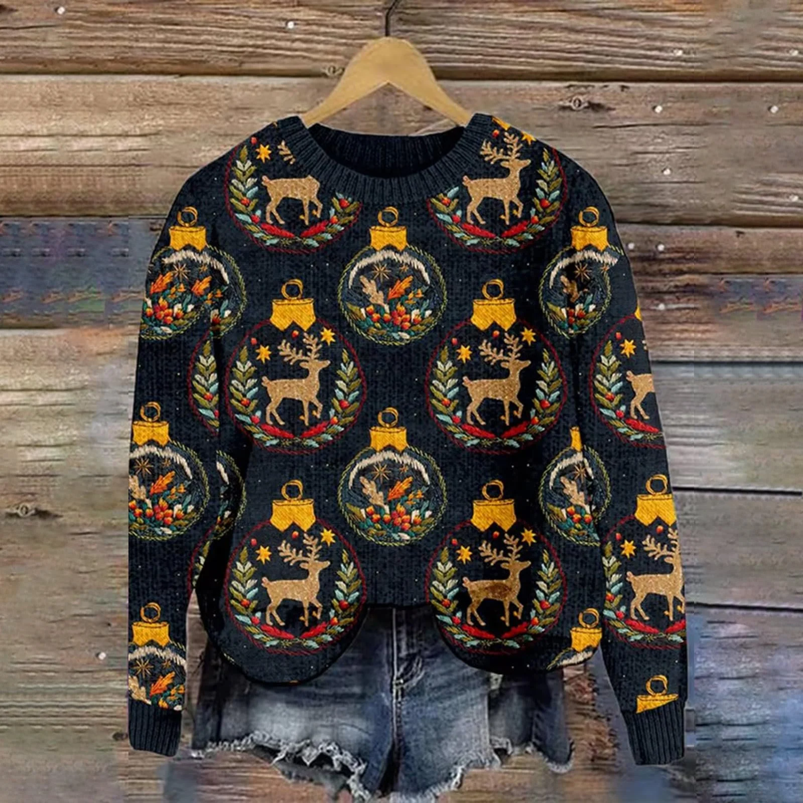 Женский Пуловер Фиолетовый, фото №3