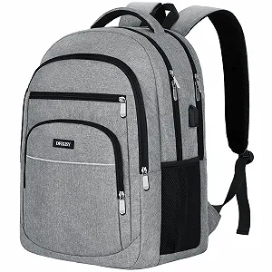 Рюкзак для ноутбука 17.3" USB Charging Port Anti Theft Grey - Фото 1