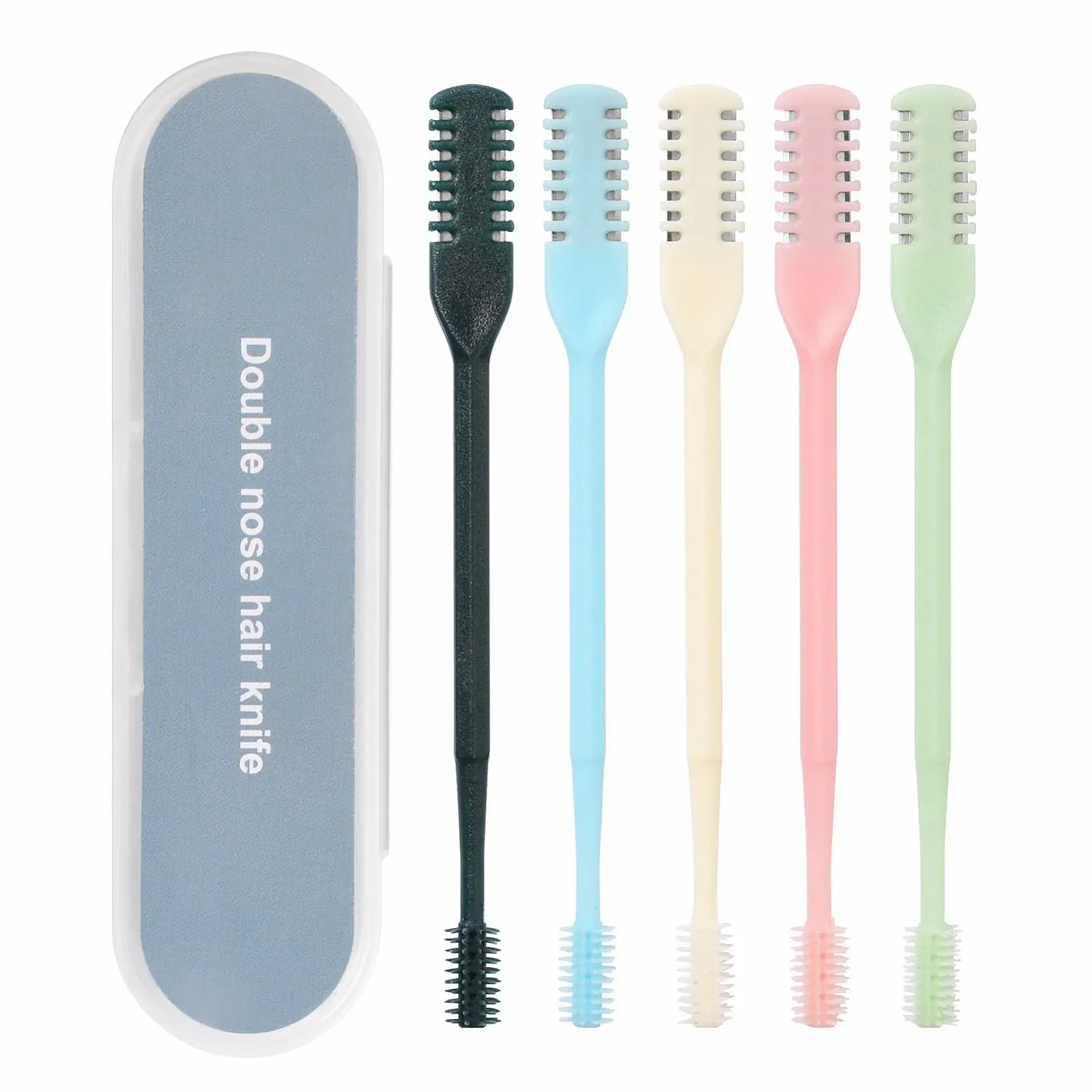 Триммер Pumwoy Портативний Ручний Пак 5 шт. 360° Обертовий Подвійна Голівка 2-в-1 Для носових волосся, фото №1