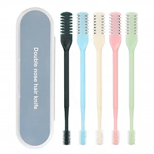 Триммер Pumwoy Портативний Ручний Пак 5 шт. 360° Обертовий Подвійна Голівка 2-в-1 Для носових волосся - Фото 1