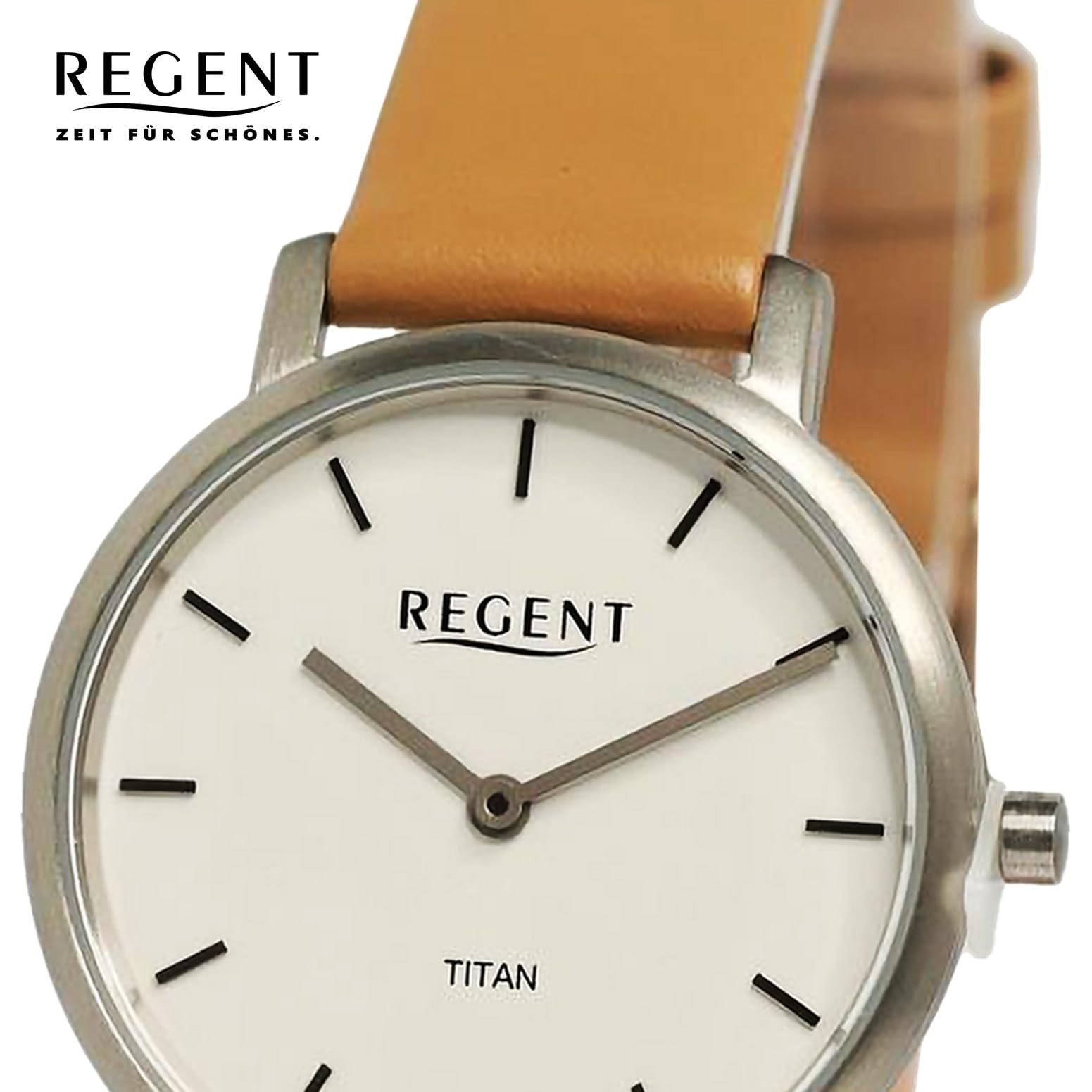 Женские аналоговые часы REGENT Кожаный ремешок Светло-коричневый, серо-белый, фото №2 Женские аналоговые часы REGENT Кожаный ремешок Светло-коричневый, серо-белый, фото №2