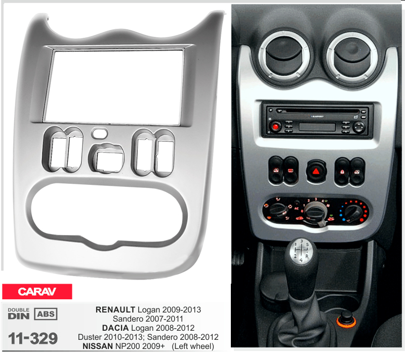 Переходная рамка CARAV Renault Dacia Duster Sandero Logan (11-329), фото №4