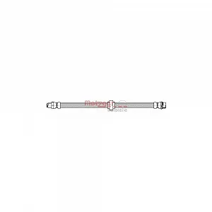 Тормозной шланг METZGER 4112149 для RENAULT, передняя ось слева, передняя ось справа - Фото 1