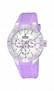 Купити Жіночий годинник Festina Аналоговий Кварцовий Гумовий F16675/2 Фіолетовий/Білий, Ремінець - Фото 1 Жіночий годинник Festina Аналоговий Кварцовий Гумовий F16675/2 Фіолетовий/Білий, Ремінець - Фото 1