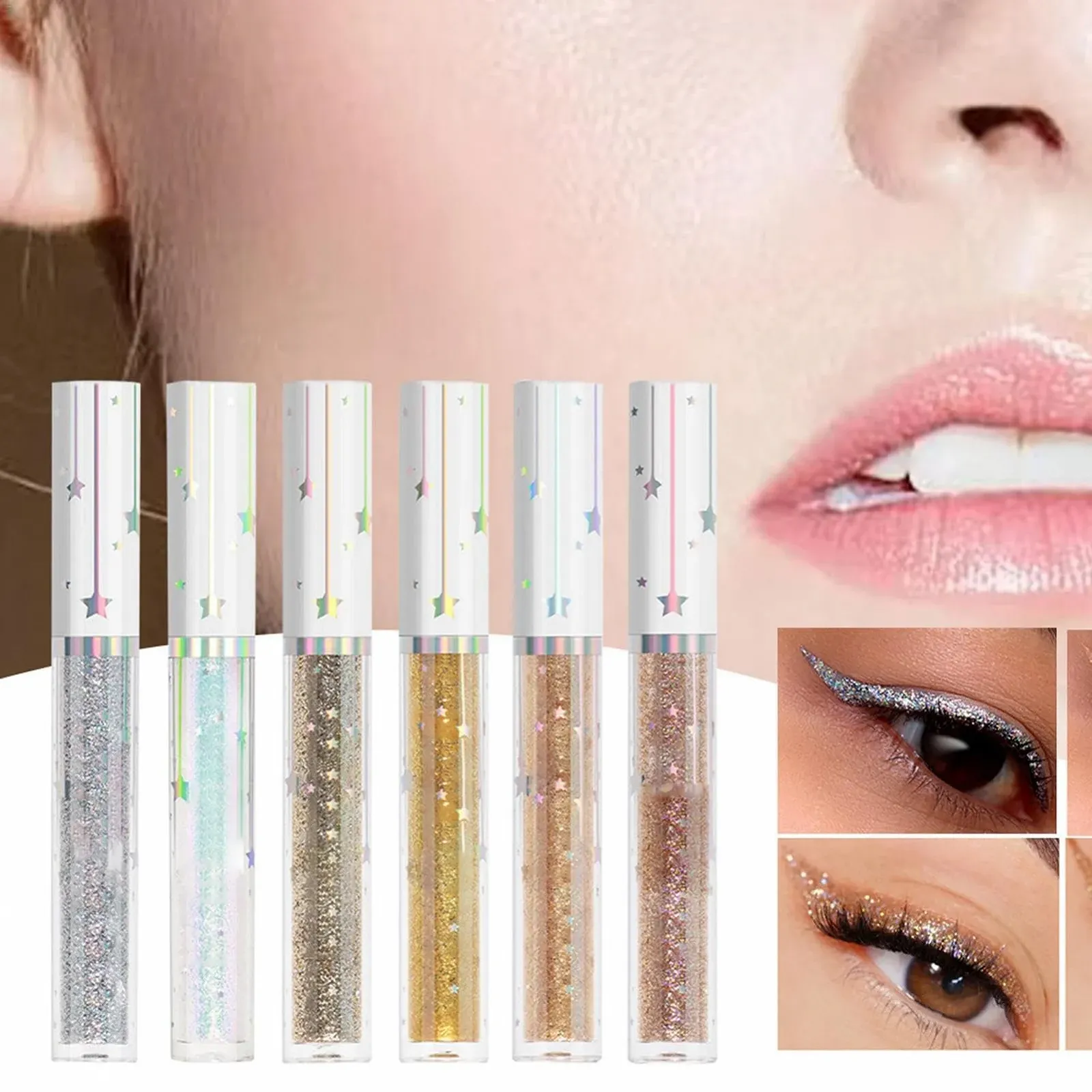 Підводка для очей з блискітками Zuasdvnk рідка,, фото №3