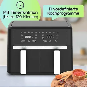 Мультипіч з двома кошиками 2 x 4.5 л 2400 Вт ціна на synthetic.ua - Фото 1 Мультипіч з двома кошиками 2 x 4.5 л 2400 Вт synthetic.ua - Фото 1