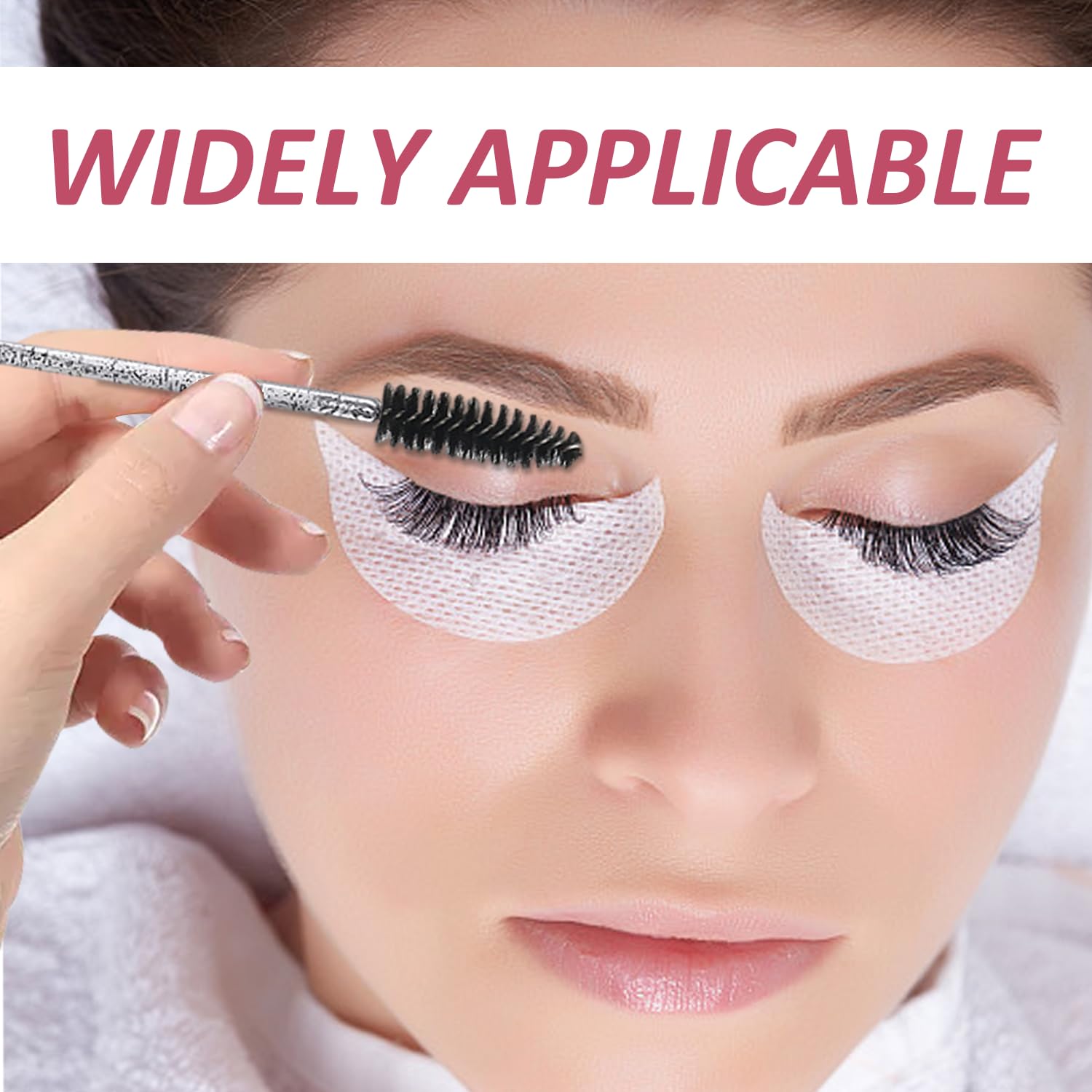 Набір Crystal Eyelash Brushes Eyeliner Brushes Curved Mascara Sticks Spools 300 штук, фото №5