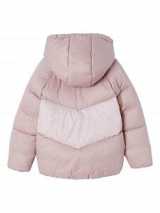 Куртка стеганная с капюшоном Vertbaudet для девочки, Colorblock synthetic.ua - Фото 1