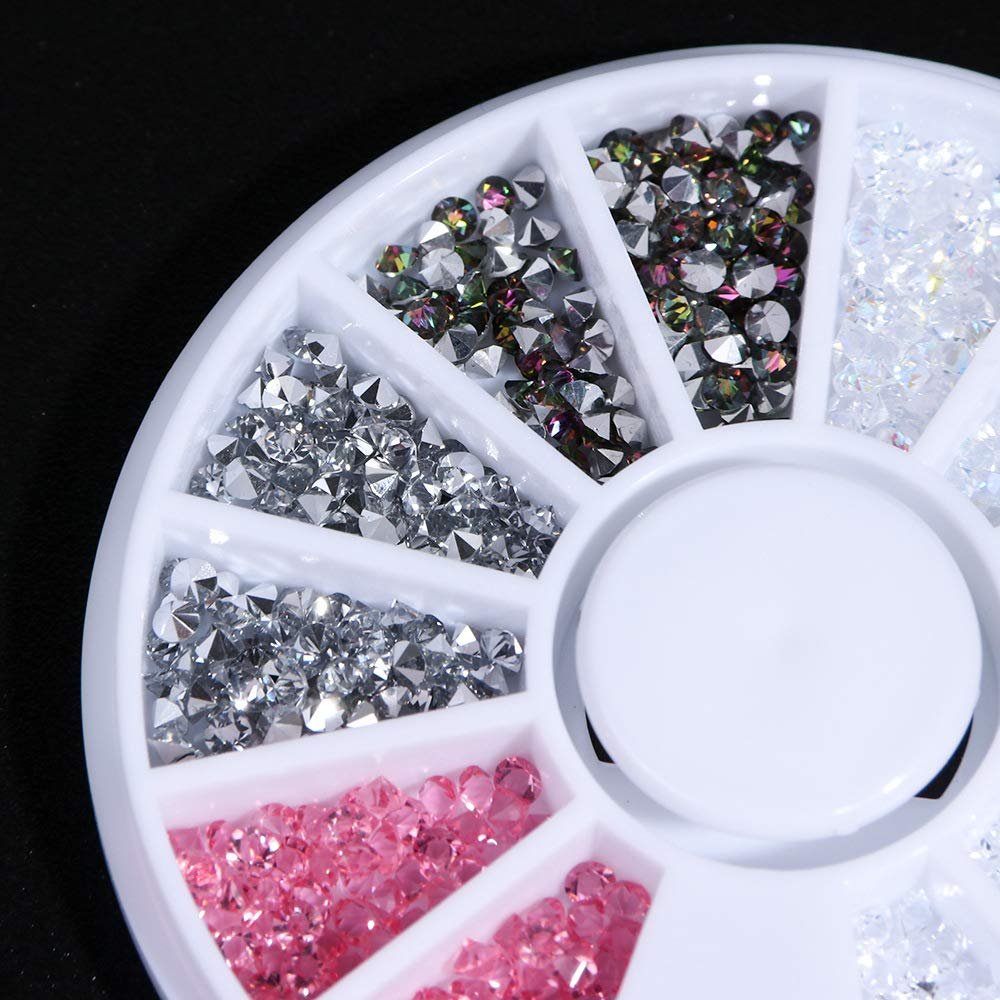 Стразы Круглые Artlalic Aurora Crystal 2 мм, 6 цветов, фото №5