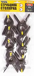 Струбцина столярна тип А 90мм ширина захоплення 40мм сила тиску 4.6 КГ набір 8шт MASTERTOOL 07-0540 synthetic.ua - Фото 1