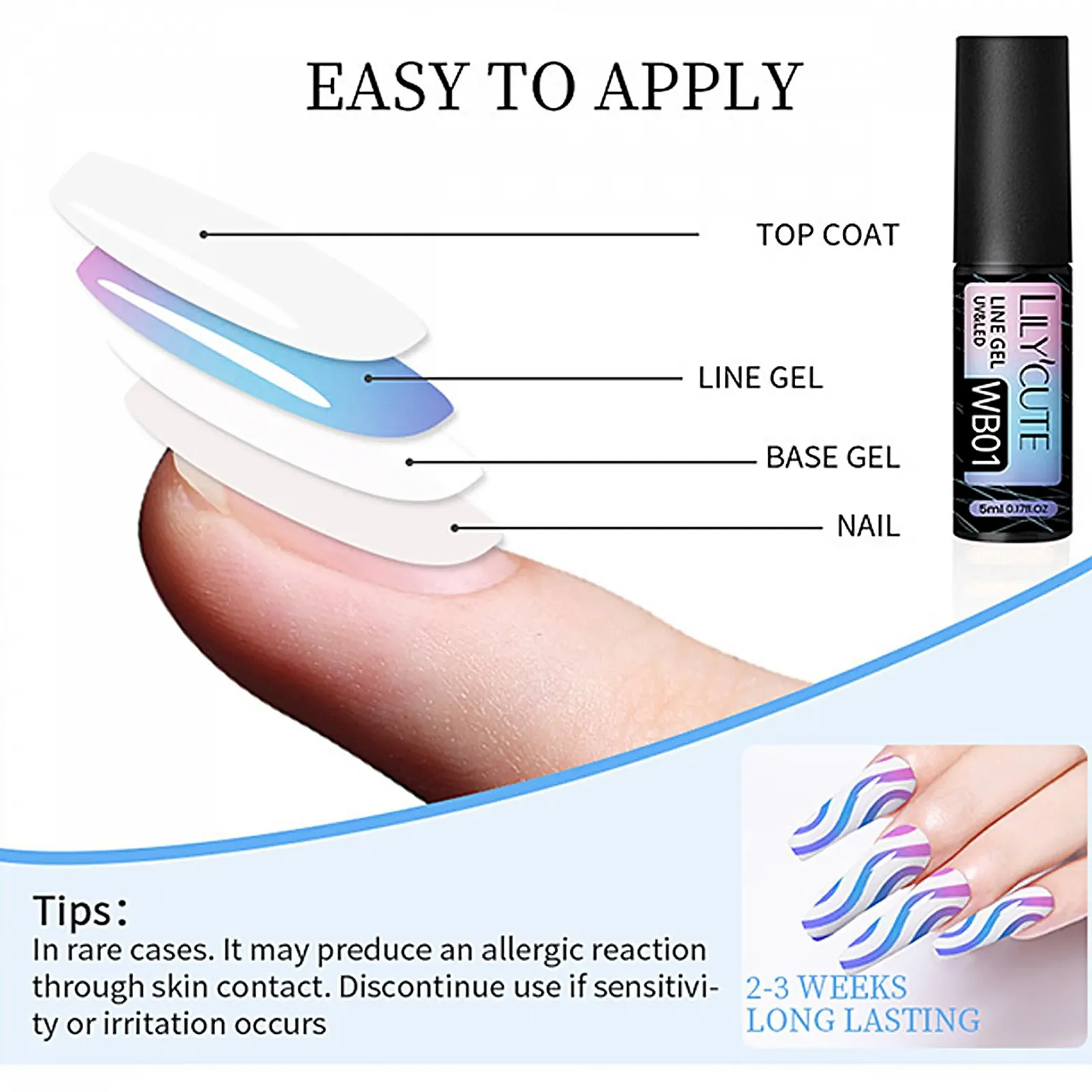 Гель-лак Меняющий Цвет Голубой, фото №4