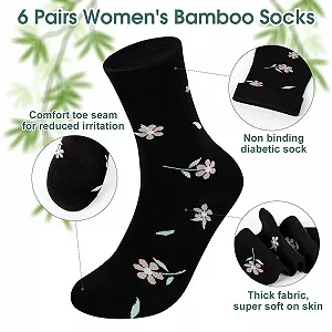 Шкарпетки з бамбуку Жіночі Кольорові Дихаючі - 6 пар synthetic.ua - Фото 1