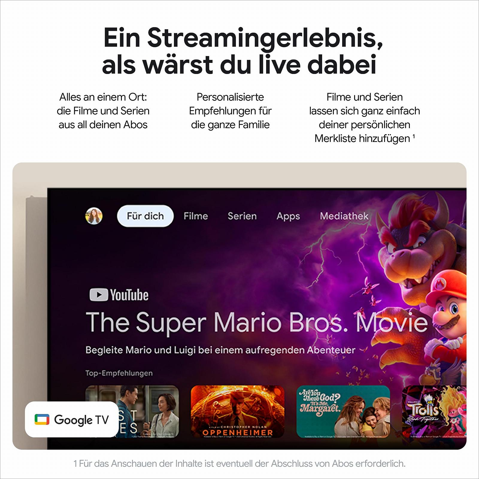 Медіаплеєр Стример Google TV 4K, 32 ГБ, порцеляновий, фото №4