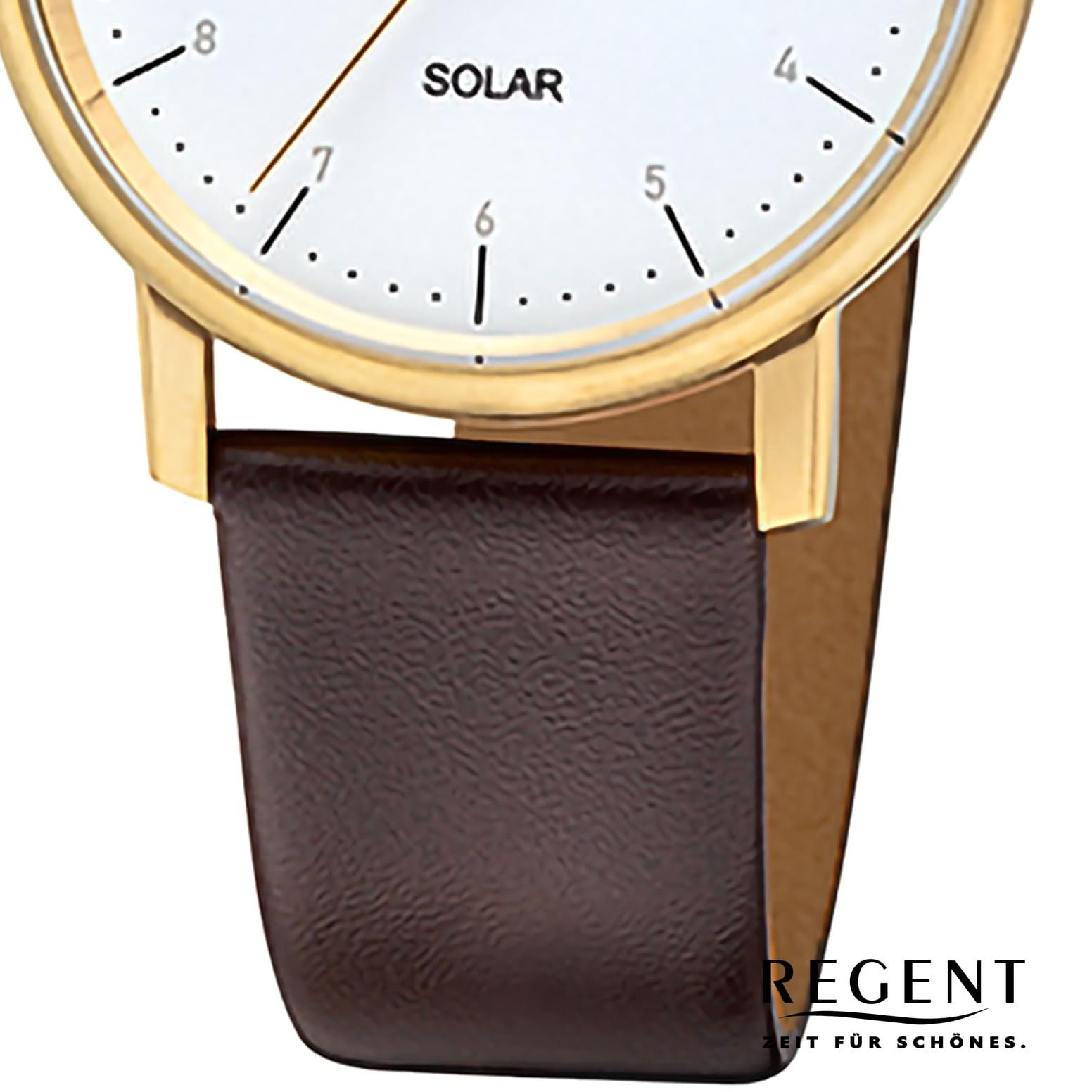Часы REGENT Solar F-1555 Женские, нержавеющая сталь, IPG покрытие золотом, 35 мм, черный, Классический, фото №3 Часы REGENT Solar F-1555 Женские, нержавеющая сталь, IPG покрытие золотом, 35 мм, черный, Классический, фото №3