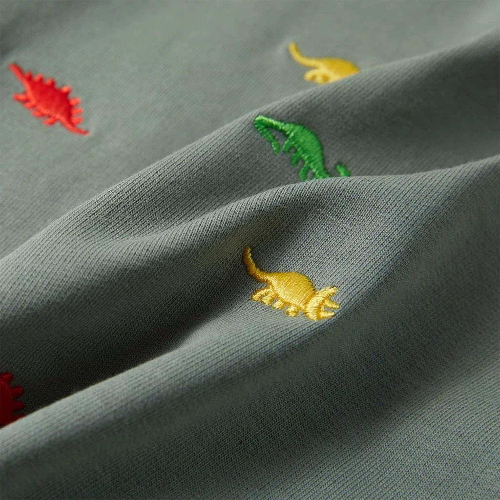 Толстовка дитяча з блискавкою vidaXL, хакі, фото №7