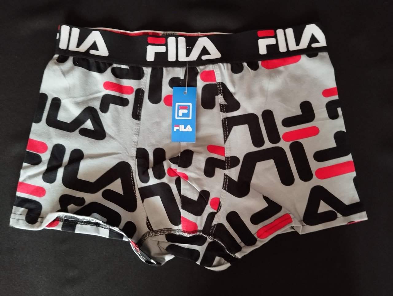 Чоловічі сірі труси боксери Fila, фото №1