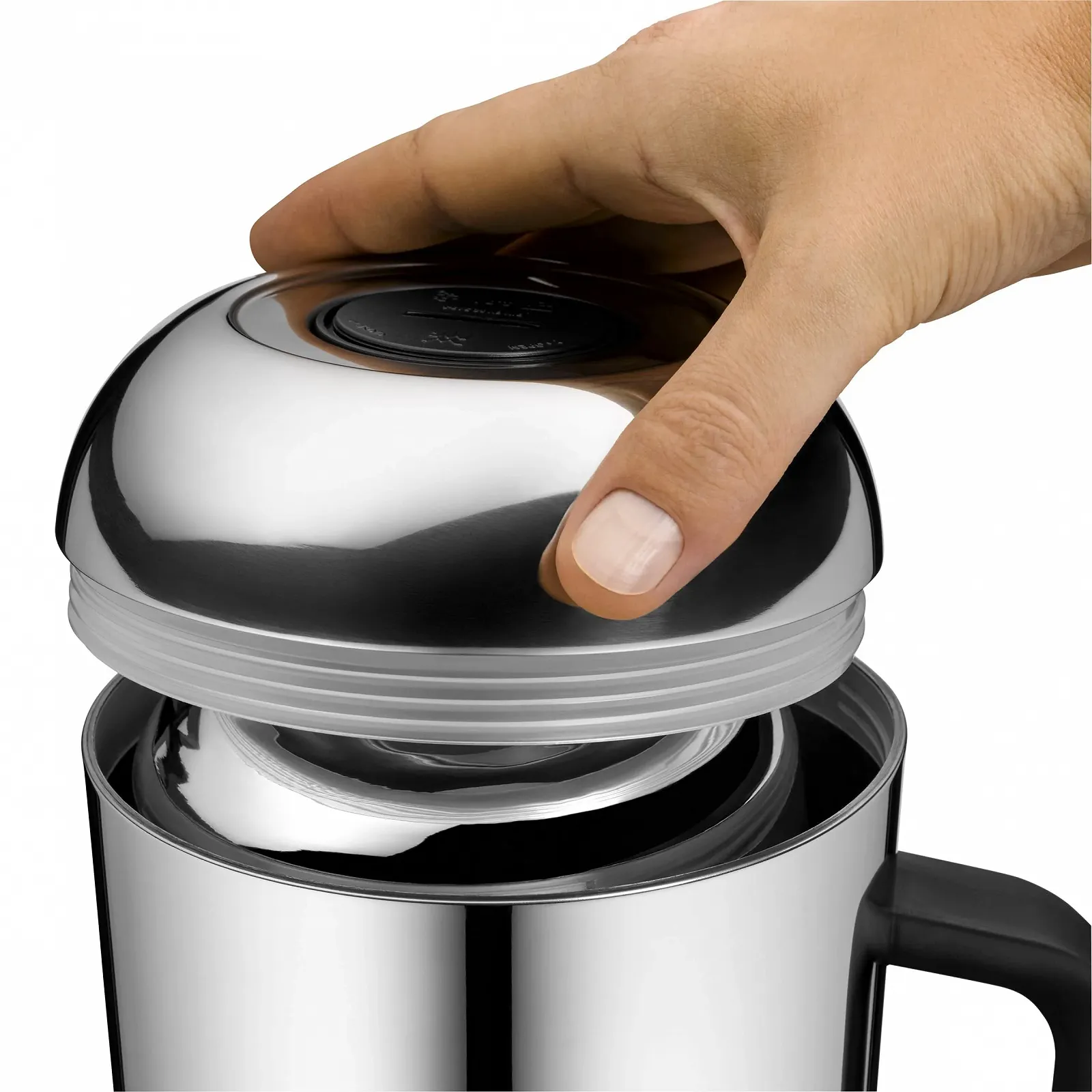 Термос WMF Impulse 1 литр для чая или кофе Press Lock Vintage Copper, фото №4