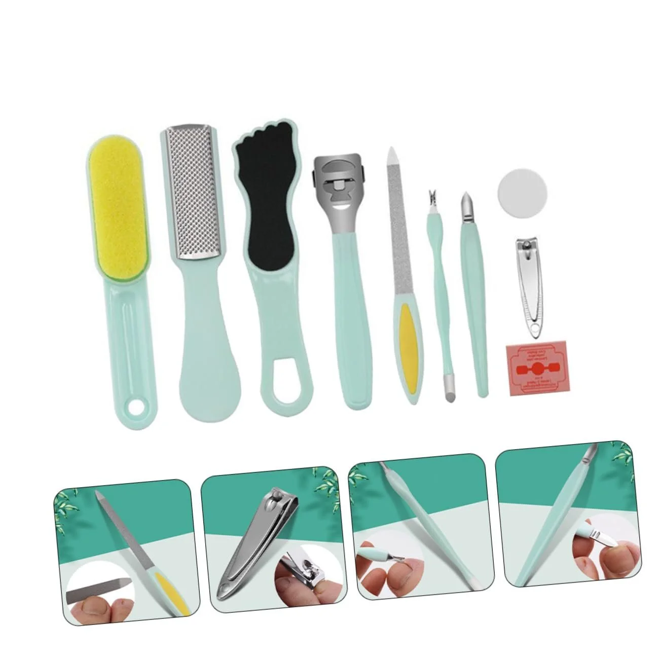 Набор инструментов для педикюра Healvian из нержавеющей стали, 10 штук, фото №6 Набор инструментов для педикюра Healvian из нержавеющей стали, 10 штук, фото №6