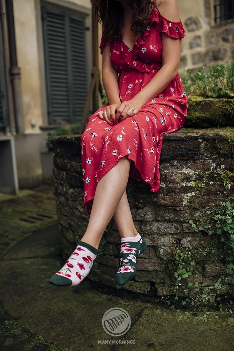 Шкарпетки щиколотки Many Mornings Cherry Blossom Unisex, фото №2 Шкарпетки щиколотки Many Mornings Cherry Blossom Unisex, фото №2