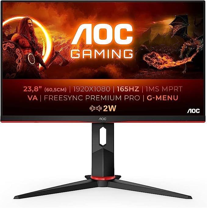 Монітор 23.8" AOC Agon Gaming 24G2SAE Full HD VA 165Гц, фото №1