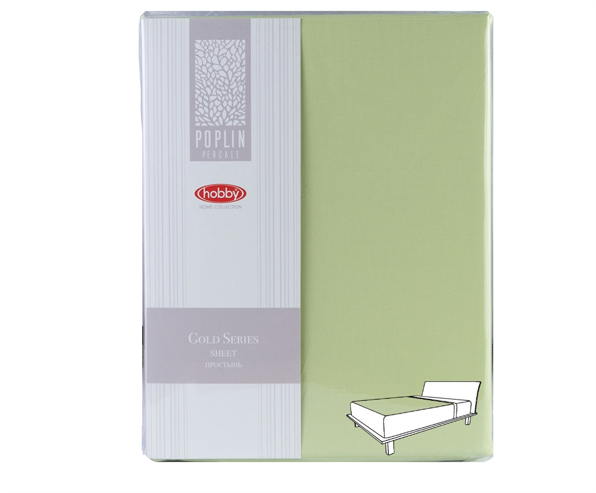 Сатинова простіна на резині зеленої HOBBY Gold Series 180*200+30+навол.2*50*70, фото №3 Сатинова простіна на резині зеленої HOBBY Gold Series 180*200+30+навол.2*50*70, фото №3