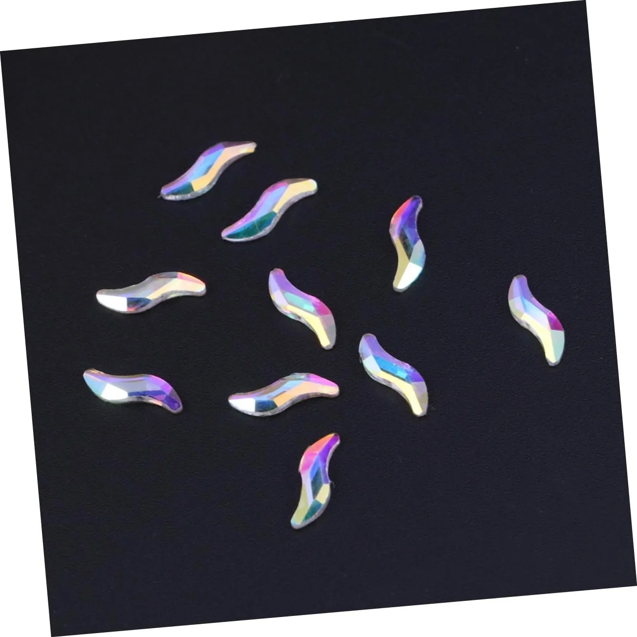 Украшения для ногтей FRCOLOR Плоские Стразы для ногтей Украшение для ногтей Кристалл Блестящие Стразы для ногтей Кристальные Стразы для ногтей Симфония Стразы для ногтей Набор страз для ногтей 10 шт., фото №7