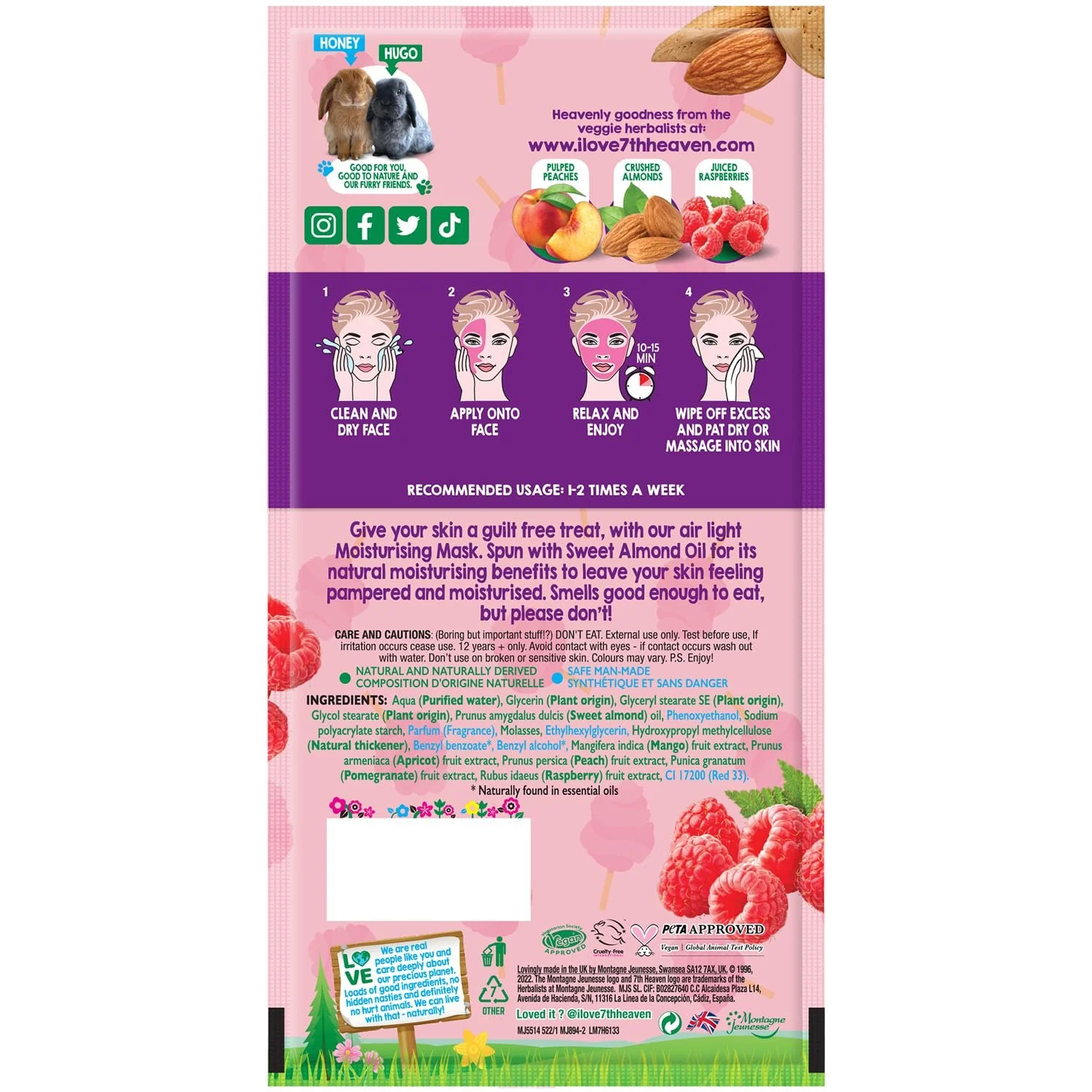 Маска 7TH HEAVEN Зволожуюча Cotton Candy Cream, фото №3