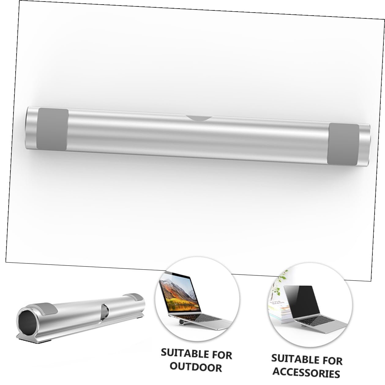 Підставка для ноутбука Holibanna Алюмінієва Охолоджуюча з організацією кабелів Ергономічна, фото №2
