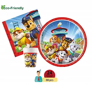 Набір посуду для вечірки Люди Ciao Paw Patrol Rescue Heroes AZ090 23 см 200 мл 33 x 33 см Багатобарвний (88 шт.) synthetic.ua - Фото 1