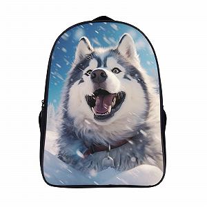Рюкзак DPEOANEBN Husky 3D Дитячий, Великі кишені, 40x28x16 см - Фото 1