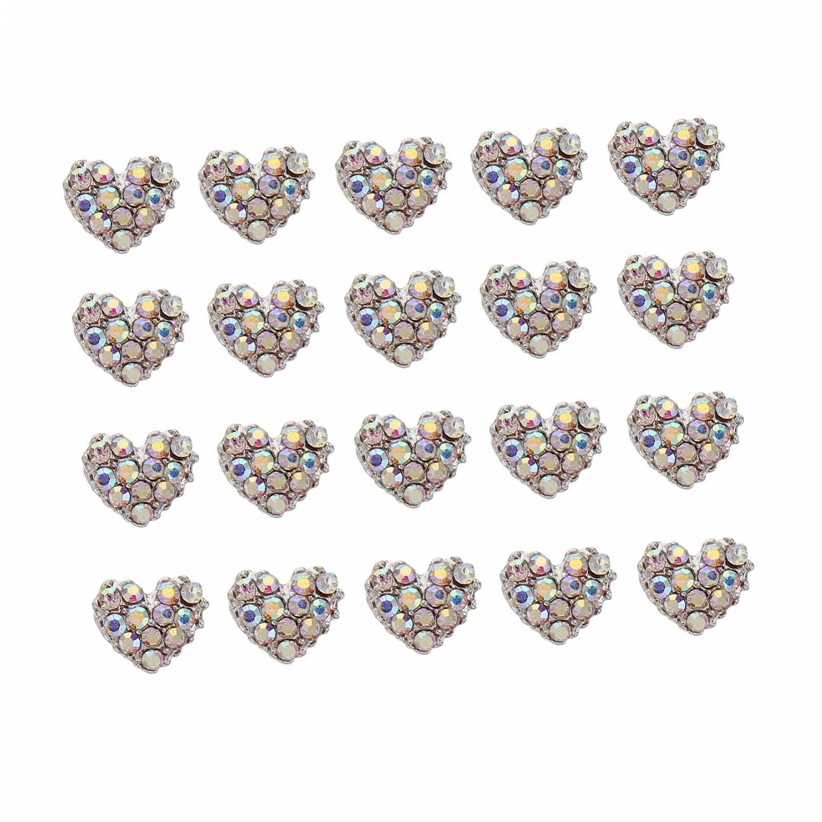 Стрази Прикраса для нігтів Серце Healvian. Блискучі Камінці для Нігтів, фото №1