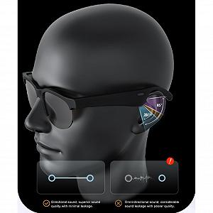 Розумні окуляри для перекладу Bewinner, Bluetooth сонцезахисні з вбудованим мікрофоном та динаміками synthetic.ua - Фото 1