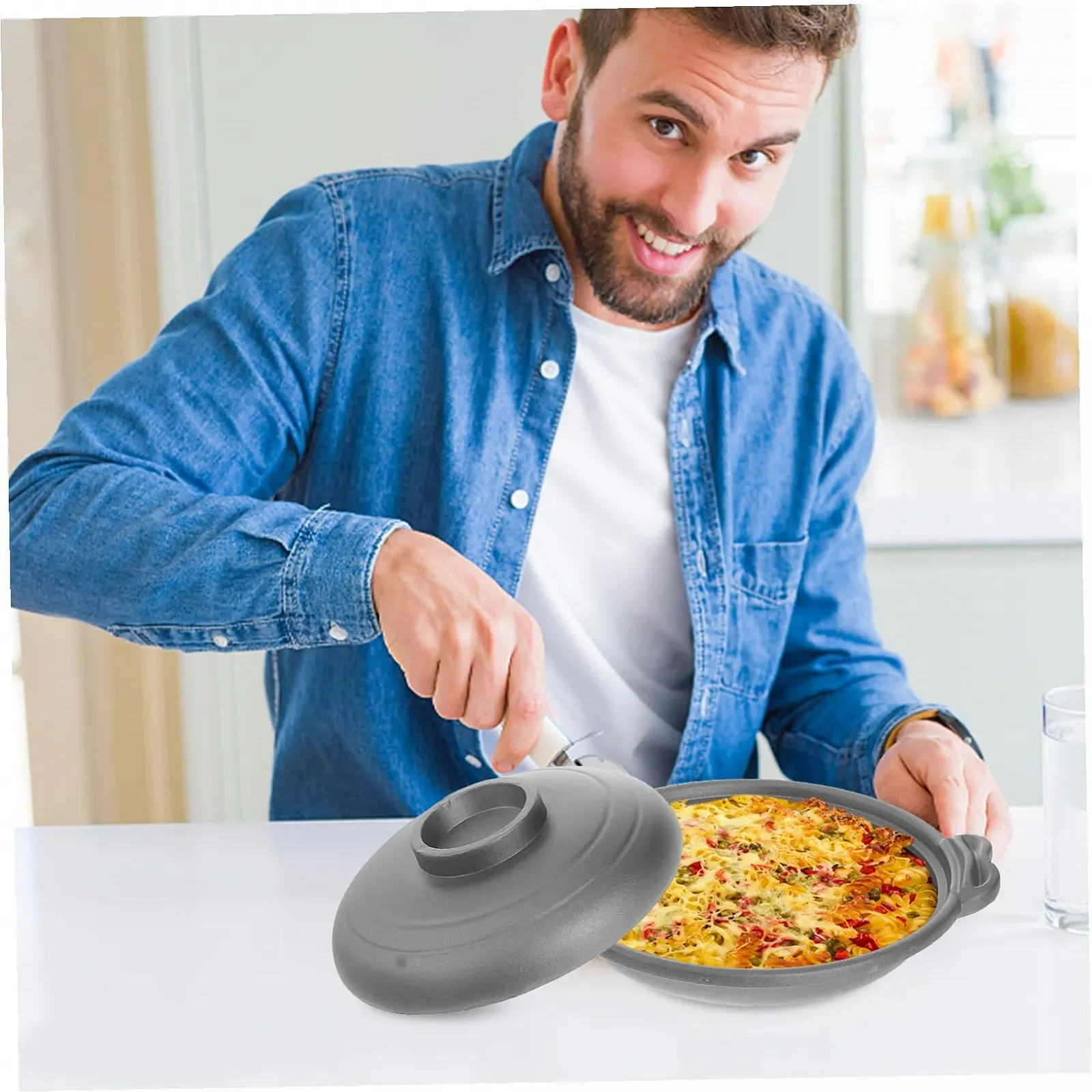 Кастрюля SECFOU керамическая антипригарная с энергосберегающим основанием, фото №6