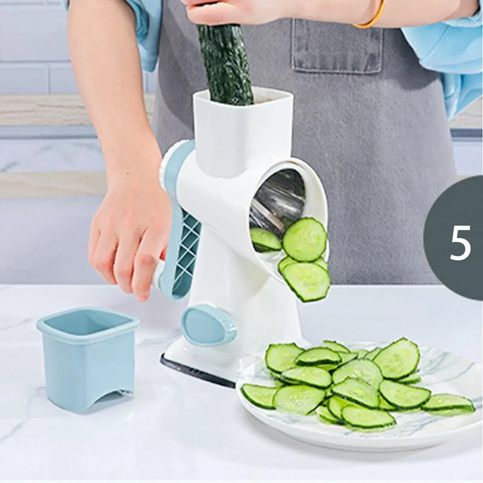 Ручна багатофункціональна овочерізка для продуктів для фруктів, картоплі, моркви для дому, ресторану та кухні, фото №9 Ручна багатофункціональна овочерізка для продуктів для фруктів, картоплі, моркви для дому, ресторану та кухні, фото №9