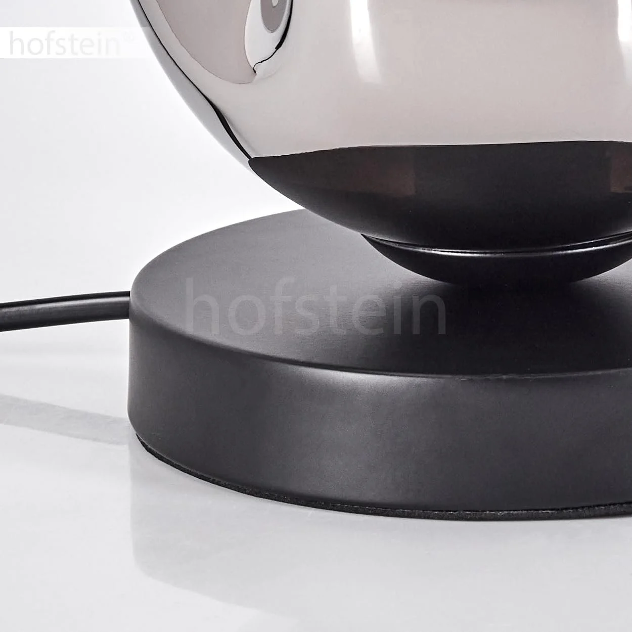 Настільна лампа Ripoll Метал/Скло 15 см E27 Чорний/Хром, фото №7