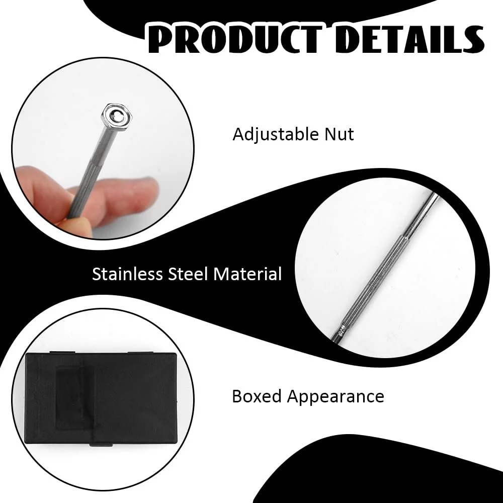 Набір прецизійних викруток 11 в 1 для ремонту окулярів та годинників магнітний, фото №3