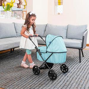 Коляска Chicco Amore Buggy для ляльок, з механізмом плоского складання, з регульованим капюшоном та кошиком під сидінням synthetic.ua - Фото 1