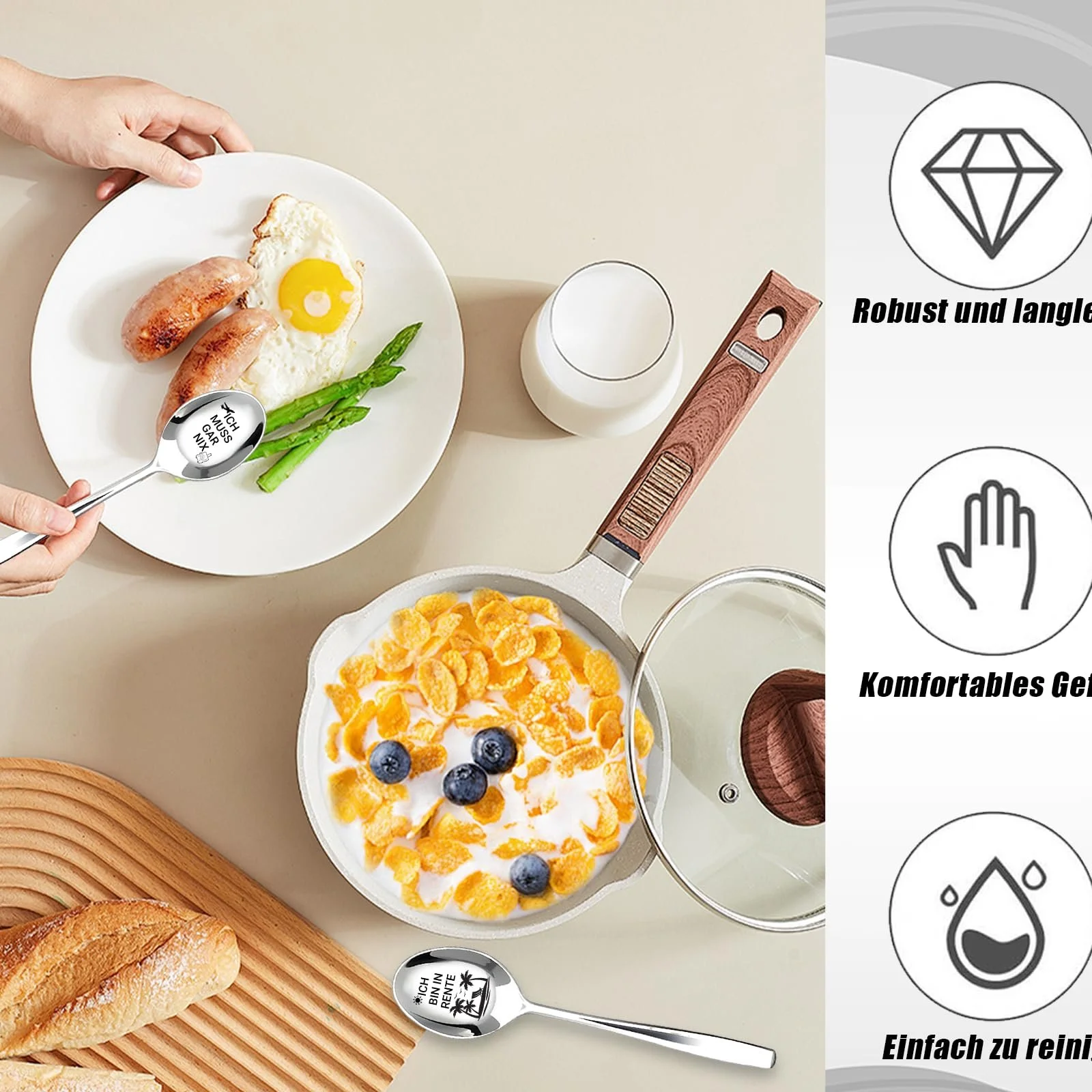 Набор ложек в подарок на пенсию 2 шт, серебряная маленькая ложка с гравировкой, подарок лучшему другу, подходит для юбилеев, Дня святого Валентина, фото №4