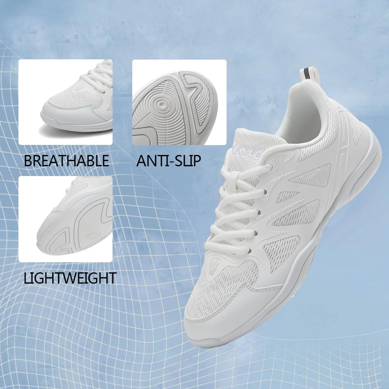 Кроссовки для черлидинга Cheer Танцевальная Кроссовки Черлидеры Детские Фитнес гимнастика Тренировочные кроссовки Нескользящие Девочки Акробатика Младший школьный возраст, фото №2