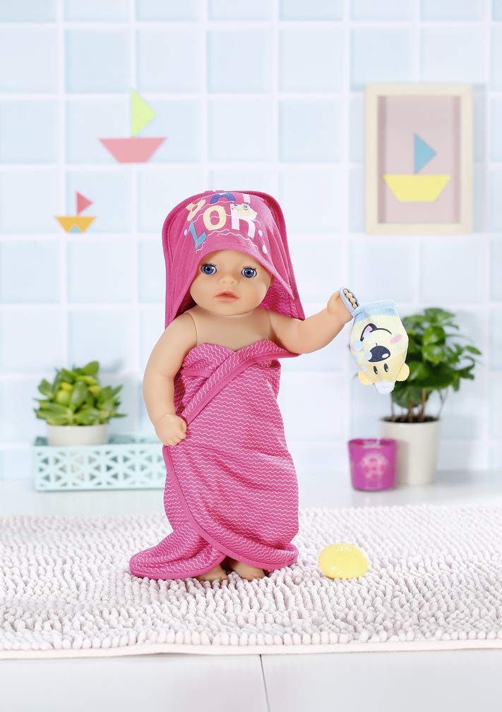 Аксессуары для кукол Zapf Creation BABY born 830635 полотенце с капюшоном желтый желтый, фото №3