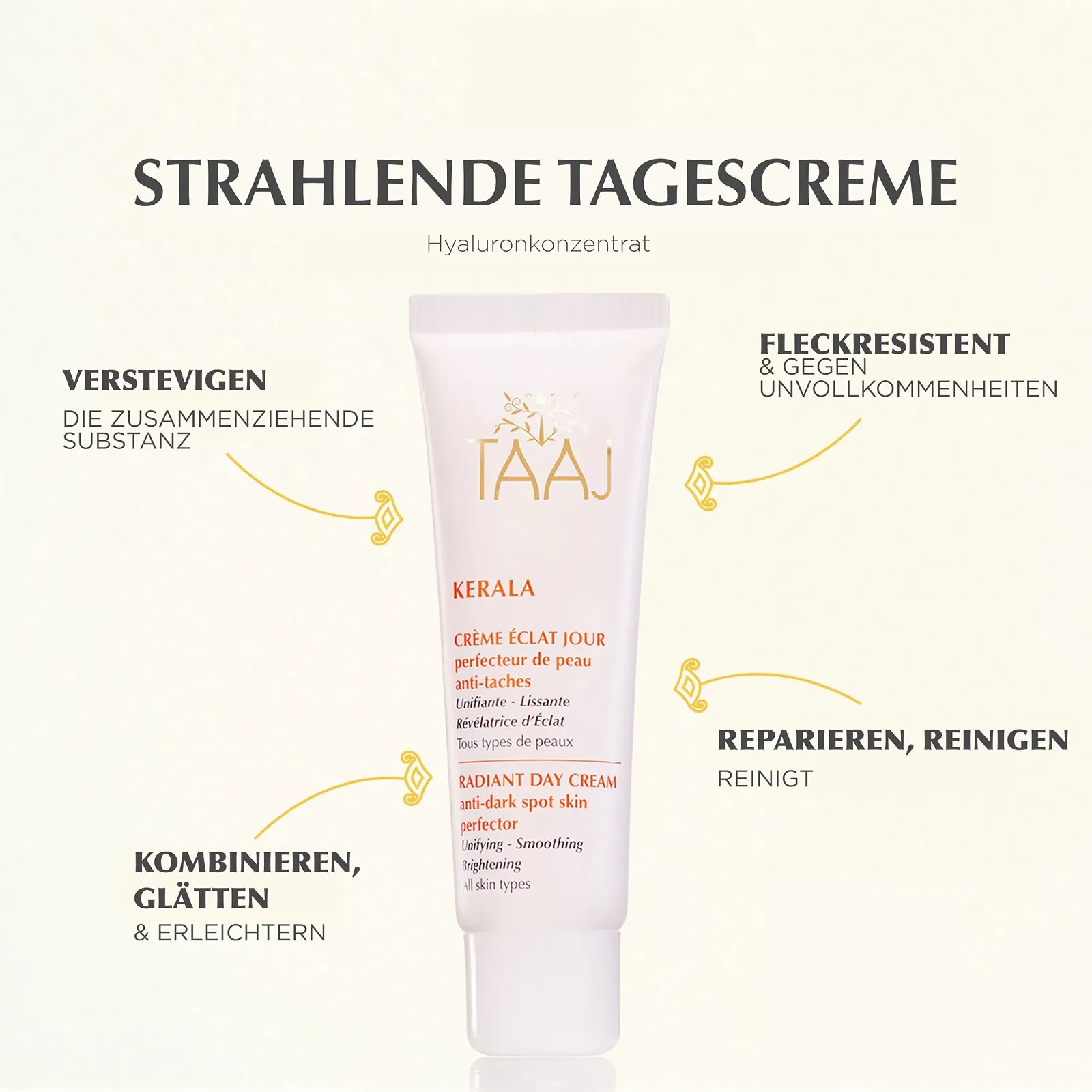 Денний крем Taaj Kerala Radiant SPF15 50 мл, фото №2