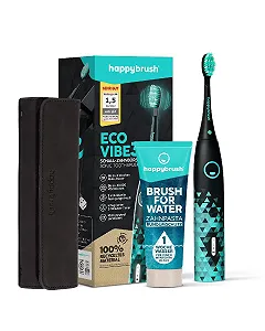Електрична звукова зубна щітка happybrush Sonic Sound VIBE 3 Black/Mint - Фото 1
