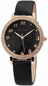 Часы Excellanc Женские Ремешок из искусственной кожи 1900106 Аналоговые Кварцевые Стразы - Фото 1