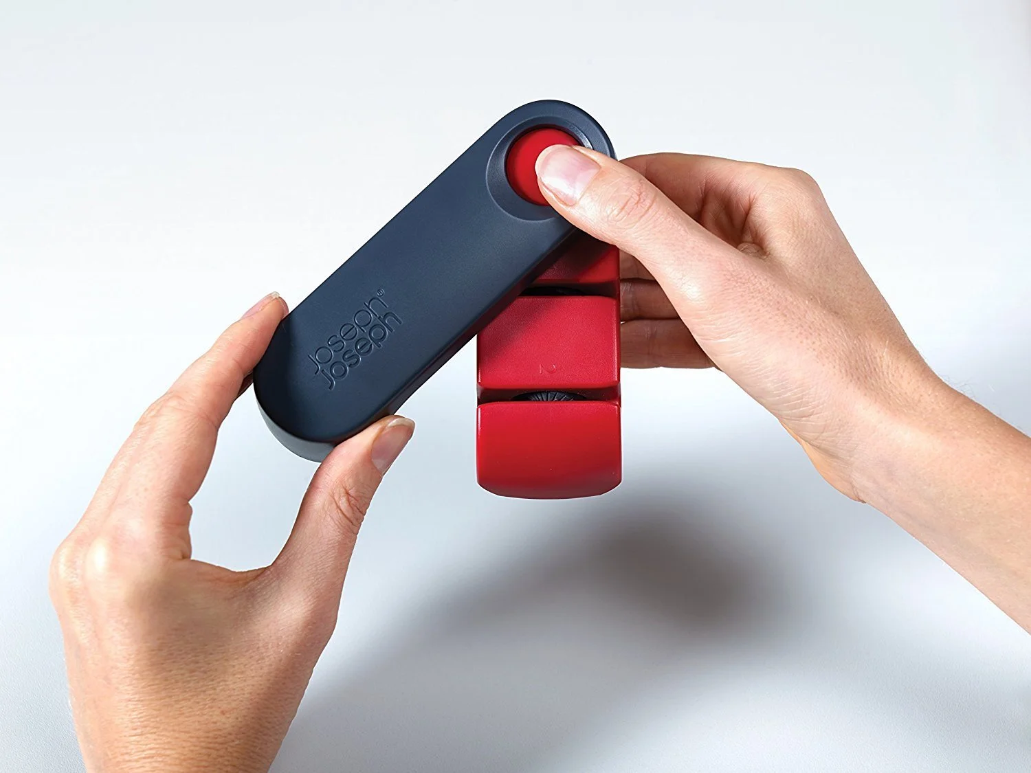 Складане ручне точило для ножів Joseph Joseph Rota з нековзною основою Red, фото №2