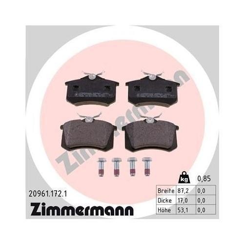 Тормозной диск ZIMMERMANN COAT Z 100.1233.20 для VAG VW (FAW) VW (SVW) SKODA (SVW), фото №6