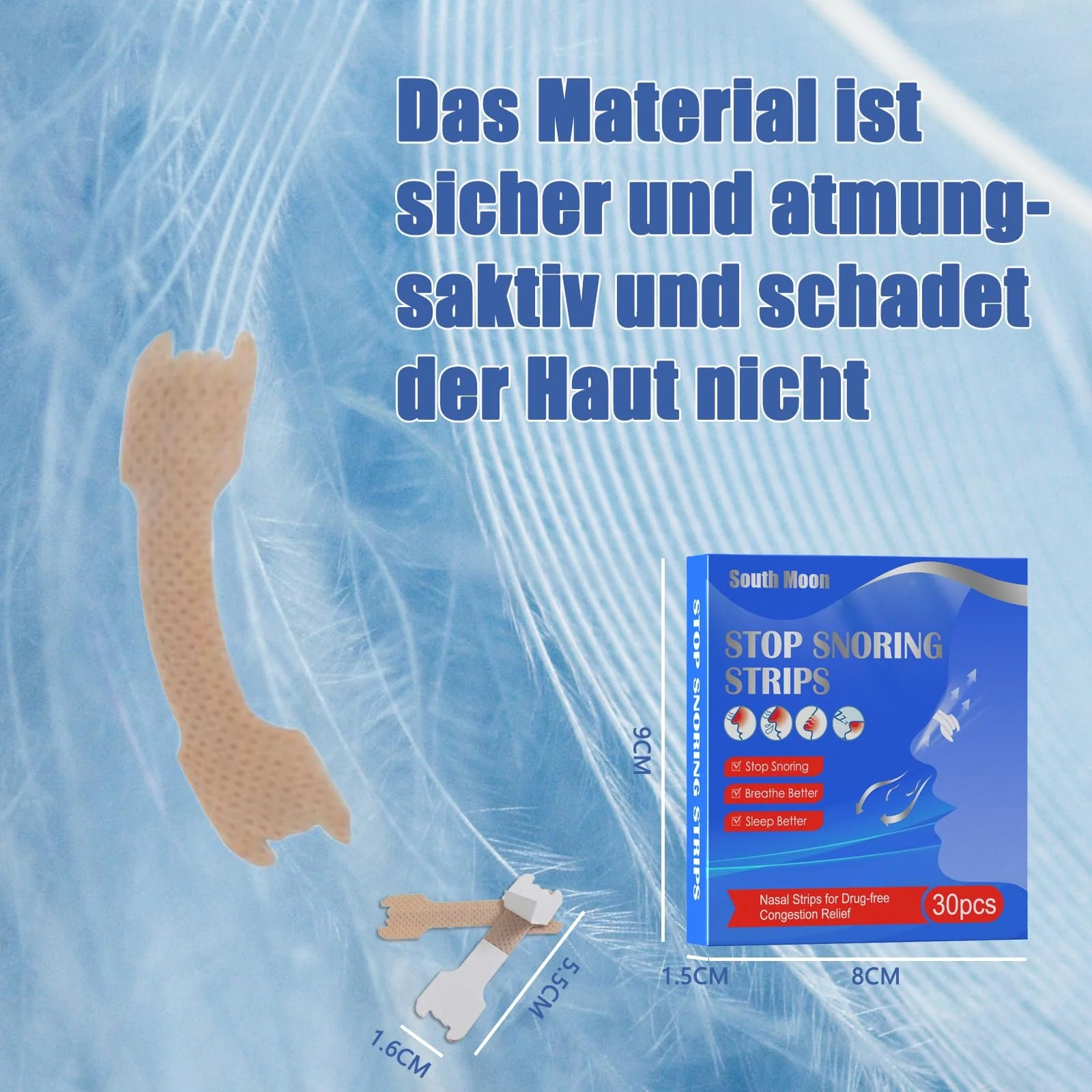 Пластирі для носа Проти хропіння 30 шт., фото №4