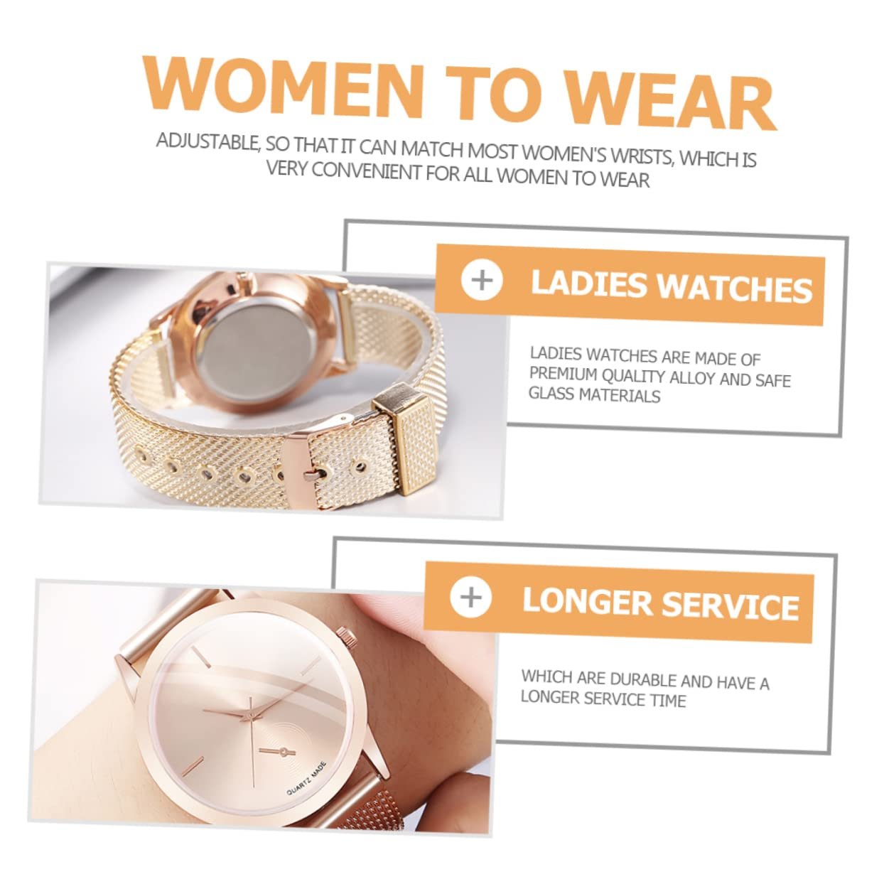 Женские часы Healvian Повседневные часы с регулируемым силиконовым ремешком для женщин для особых случаев, золотой, фото №2 Женские часы Healvian Повседневные часы с регулируемым силиконовым ремешком для женщин для особых случаев, золотой, фото №2