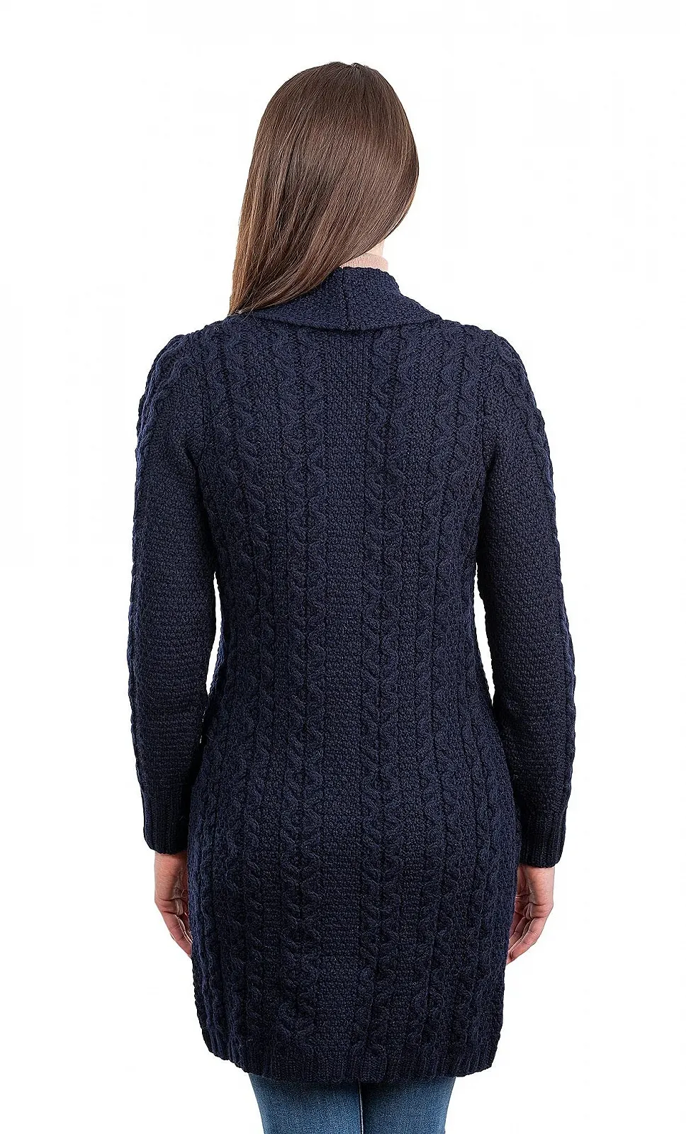 Пальто SAOL Жіноче Двобортне з коміром Aran 100% мериносова вовна, фото №3 Пальто SAOL Жіноче Двобортне з коміром Aran 100% мериносова вовна, фото №3