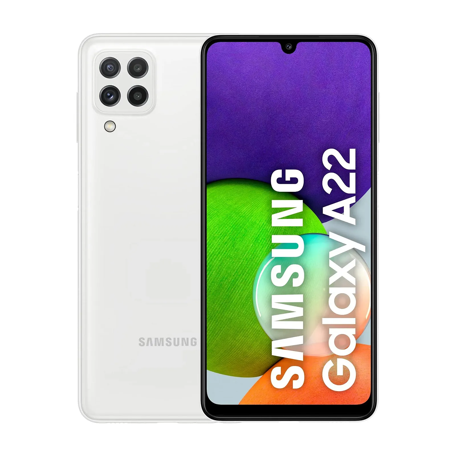 Смартфон Samsung Galaxy A22 4G LTE 128GB 6.4" OLED 48MP 4GB RAM White, фото №1
