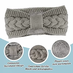 Вязаная повязка на голову для женщин цена на synthetic.ua - Фото 1 Вязаная повязка на голову для женщин synthetic.ua - Фото 1